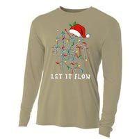 Funny Let It Flow Anatomy Heart Cardiac Nurse Santa Hat Xmas Cooling Performance Long Sleeve Crew