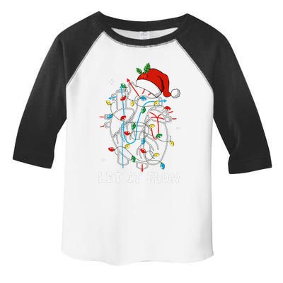 Funny Let It Flow Anatomy Heart Cardiac Nurse Santa Hat Xmas Toddler Fine Jersey T-Shirt