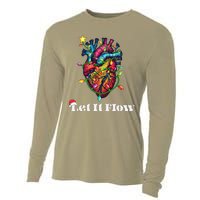 Funny Let It Flow Anatomy Heart Cardiac Nurse Santa Hat Xmas Cooling Performance Long Sleeve Crew