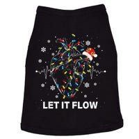 Funny Let It Flow Anatomy Heart Cardiac Nurse Santa Hat Xmas Doggie Tank