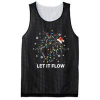 Funny Let It Flow Anatomy Heart Cardiac Nurse Santa Hat Xmas Mesh Reversible Basketball Jersey Tank