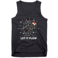 Funny Let It Flow Anatomy Heart Cardiac Nurse Santa Hat Xmas Tank Top