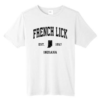 French Lick Indiana In Vintage Established Athletic Sports Design Tall Fusion ChromaSoft Performance T-Shirt