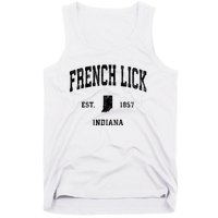 French Lick Indiana In Vintage Established Athletic Sports Design Tank Top