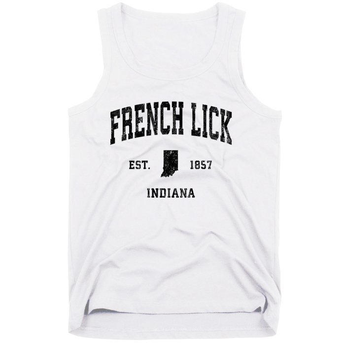 French Lick Indiana In Vintage Established Athletic Sports Design Tank Top