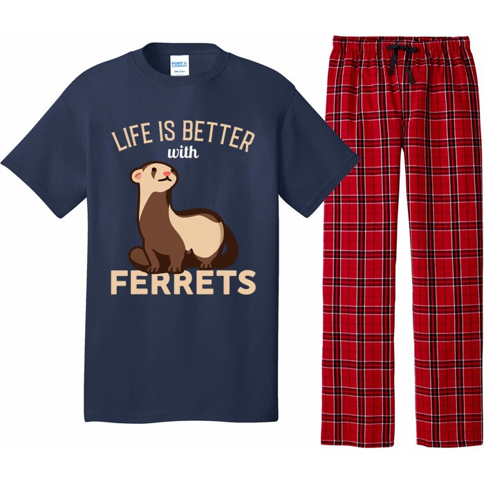 Ferret Life Is Better With Ferrets Pajama Set