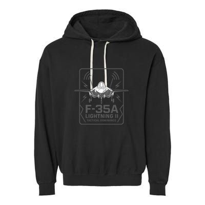 F-35A Lightning II Tactical Dominance  Garment-Dyed Fleece Hoodie