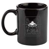 F-35A Lightning II Tactical Dominance  11oz C Handle Ceramic Mug