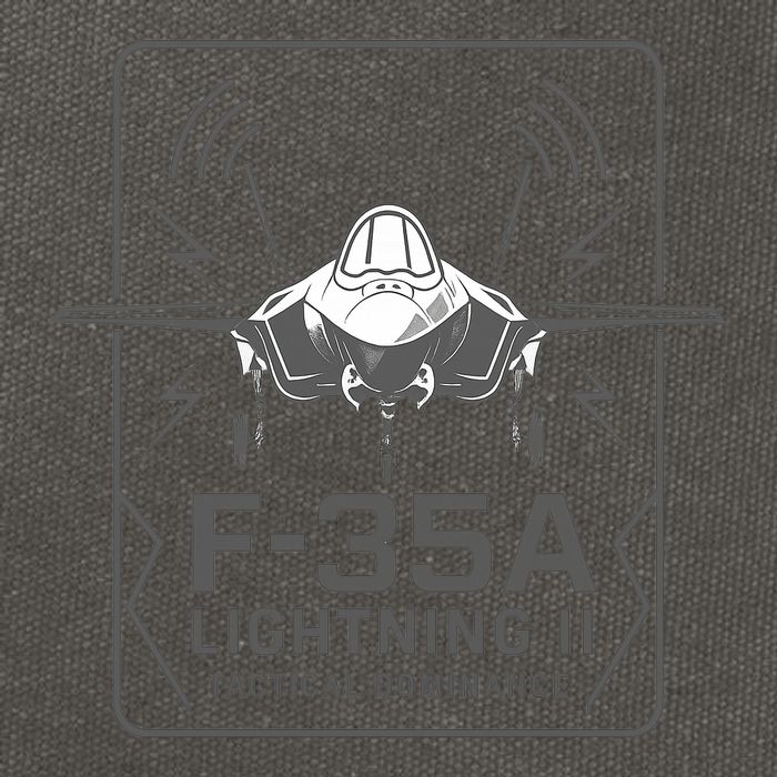 F-35A Lightning II Tactical Dominance  Cotton Canvas Backpack