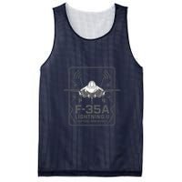 F-35A Lightning II Tactical Dominance  Mesh Reversible Basketball Jersey Tank