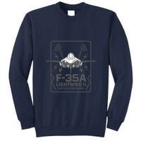 F-35A Lightning II Tactical Dominance  Tall Sweatshirt