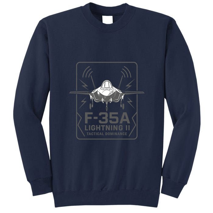 F-35A Lightning II Tactical Dominance  Tall Sweatshirt