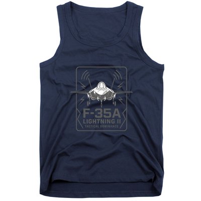F-35A Lightning II Tactical Dominance  Tank Top