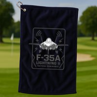 F-35A Lightning II Tactical Dominance  Golf Towel