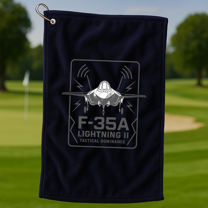 F-35A Lightning II Tactical Dominance  Golf Towel