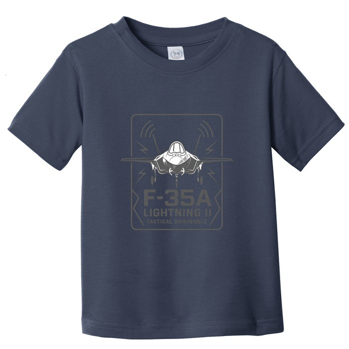 F-35A Lightning II Tactical Dominance  Toddler T-Shirt