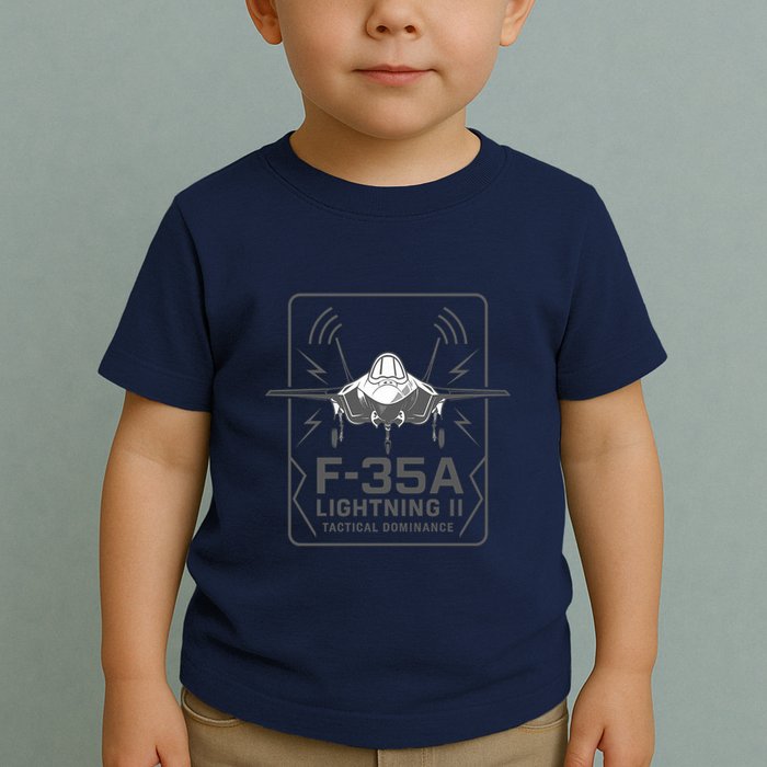 F-35A Lightning II Tactical Dominance  Toddler T-Shirt