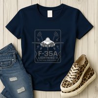 F-35A Lightning II Tactical Dominance  Womens T-Shirt