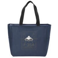 F-35A Lightning II Tactical Dominance  Zip Tote Bag