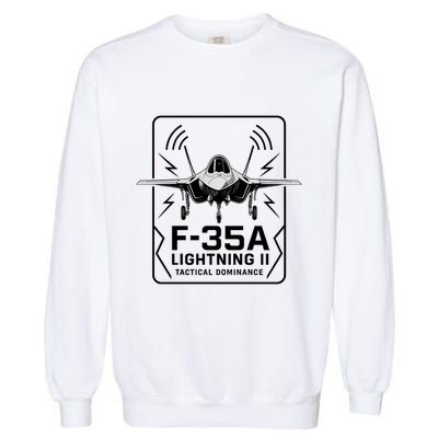 F-35A Lightning II Tactical Dominance  Garment-Dyed Sweatshirt