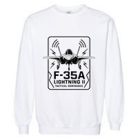 F-35A Lightning II Tactical Dominance  Garment-Dyed Sweatshirt