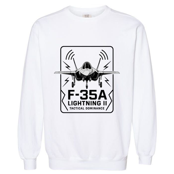 F-35A Lightning II Tactical Dominance  Garment-Dyed Sweatshirt