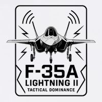 F-35A Lightning II Tactical Dominance  Garment-Dyed Sweatshirt