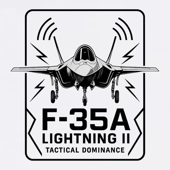 F-35A Lightning II Tactical Dominance  Garment-Dyed Sweatshirt