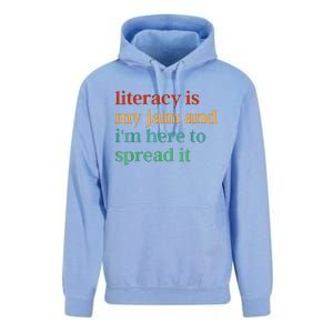 Funny Literacy Is My Jam And IM Here To Spread It Unisex Surf Hoodie