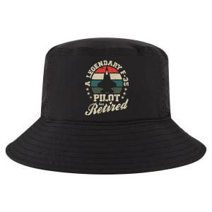 F35 Lightning Ii Jet Legendary Pilot Has Retired Veteran Funny Gift Cool Comfort Performance Bucket Hat