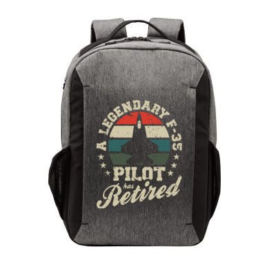 F35 Lightning Ii Jet Legendary Pilot Has Retired Veteran Funny Gift Vector Backpack