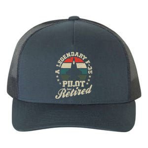 F35 Lightning Ii Jet Legendary Pilot Has Retired Veteran Funny Gift Yupoong Adult 5-Panel Trucker Hat