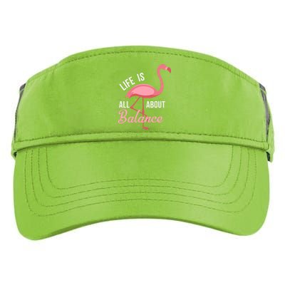 Flamingo Life Is All About Balance Adult Drive Performance Visor