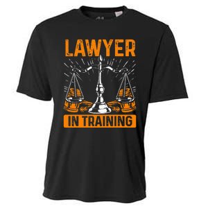 Funny Lawyer In Training Law Student School Graduation Scale Cooling Performance Crew T-Shirt