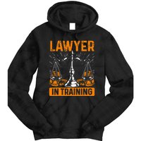 Funny Lawyer In Training Law Student School Graduation Scale Tie Dye Hoodie