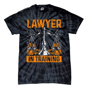 Funny Lawyer In Training Law Student School Graduation Scale Tie-Dye T-Shirt