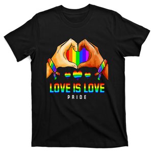 Funny Love Is Love Pride Lgb Rainbow Flag Color T-Shirt