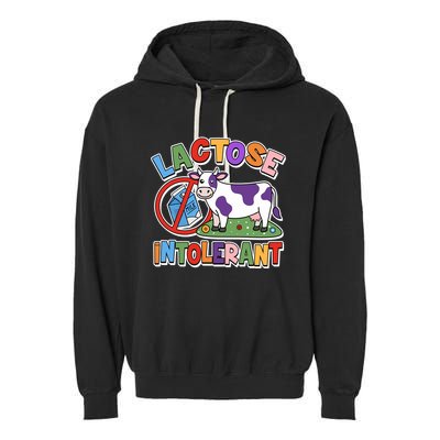 Funny Lactose Intorerant Cow Garment-Dyed Fleece Hoodie