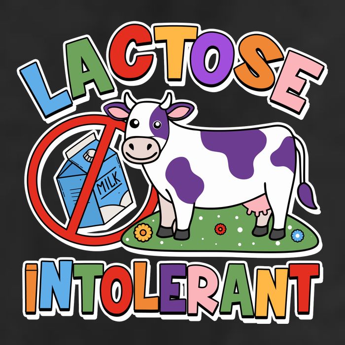 Funny Lactose Intorerant Cow Adult Drive Performance Visor