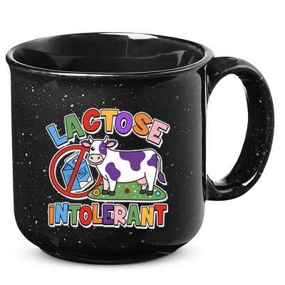 Funny Lactose Intorerant Cow 15oz Campfire Ceramic Mug