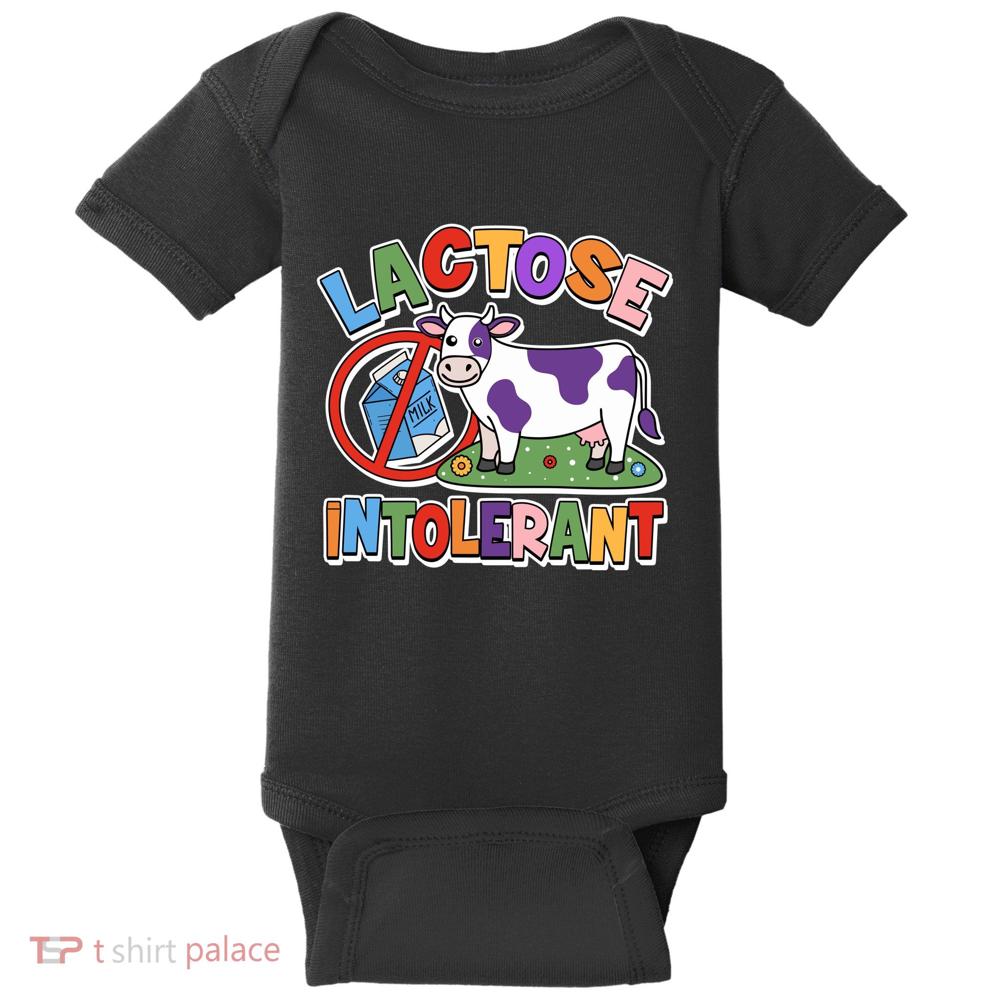 Funny Lactose Intorerant Cow Baby Bodysuit