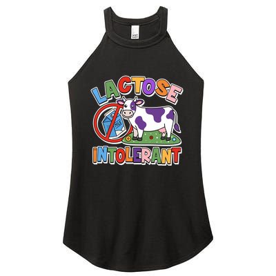 Funny Lactose Intorerant Cow Women's Perfect Tri Rocker Tank