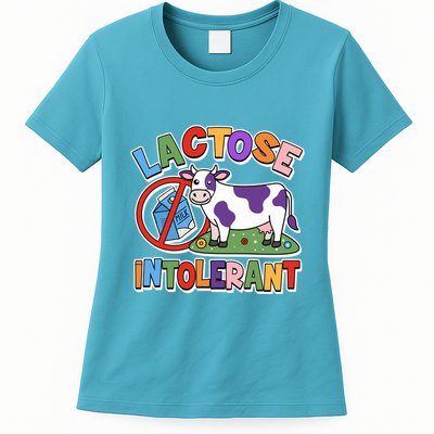 Funny Lactose Intorerant Cow Womens T-Shirt