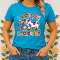Funny Lactose Intorerant Cow Womens T-Shirt