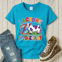 Funny Lactose Intorerant Cow Womens T-Shirt