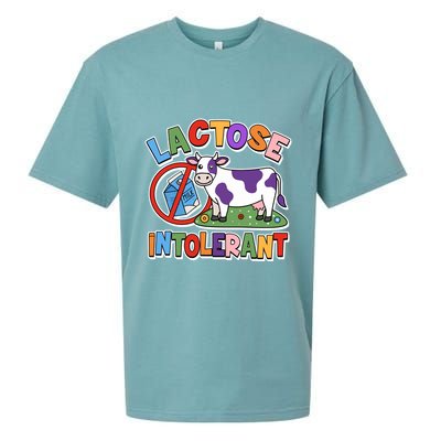 Funny Lactose Intorerant Cow Sueded Cloud Jersey T-Shirt