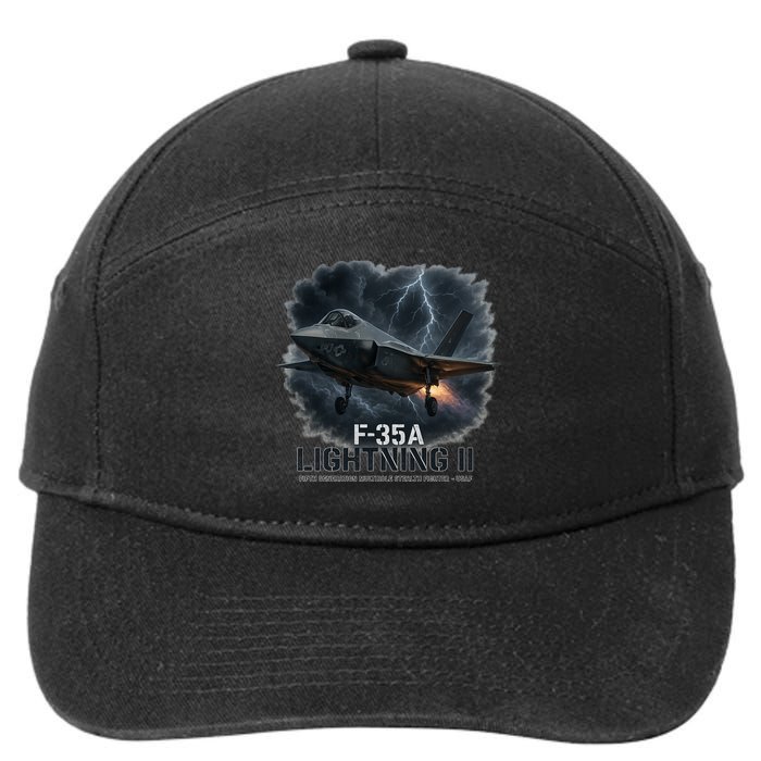 F-35A Lightning II – Dominance In The Skies 7-Panel Snapback Hat