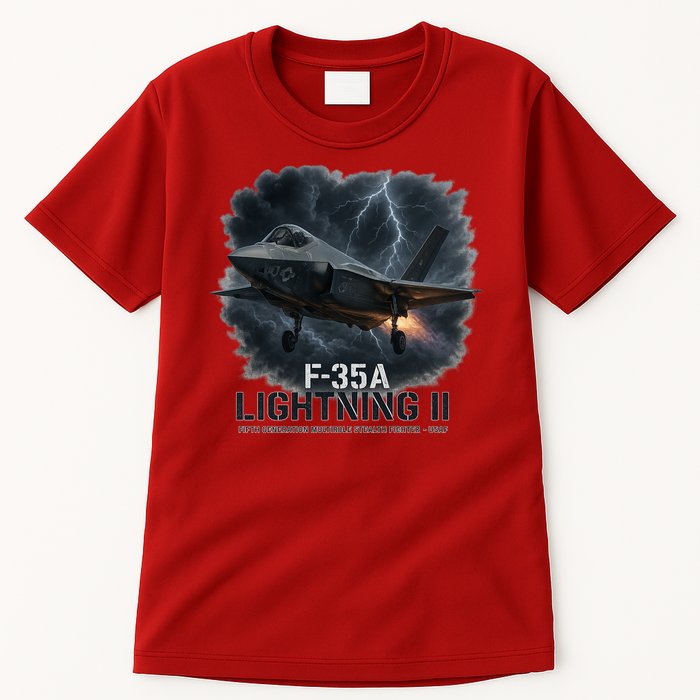 F-35A Lightning II – Dominance In The Skies Tall T-Shirt