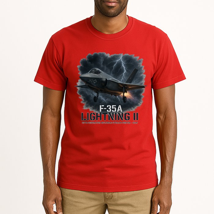 F-35A Lightning II – Dominance In The Skies Tall T-Shirt