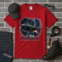 F-35A Lightning II – Dominance In The Skies Tall T-Shirt